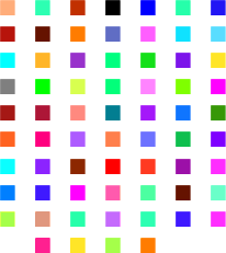 \begin{matrix}
   & \color{Apricot}\blacksquare & \color{Aquamarine}\blacksquare & \color{Bittersweet}\blacksquare & \color{Black}\blacksquare & \color{Blue}\blacksquare & \color{BlueGreen}\blacksquare & \color{BlueViolet}\blacksquare\\
   & \color{BrickRed}\blacksquare & \color{Brown}\blacksquare & \color{BurntOrange}\blacksquare & \color{CadetBlue}\blacksquare & \color{CarnationPink}\blacksquare & \color{Cerulean}\blacksquare & \color{CornflowerBlue}\blacksquare\\
   & \color{Cyan}\blacksquare & \color{Dandelion}\blacksquare & \color{DarkOrchid}\blacksquare & \color{Emerald}\blacksquare & \color{ForestGreen}\blacksquare & \color{Fuchsia}\blacksquare & \color{Goldenrod}\blacksquare\\
   & \color{Gray}\blacksquare & \color{Green}\blacksquare & \color{GreenYellow}\blacksquare & \color{JungleGreen}\blacksquare & \color{Lavender}\blacksquare & \color{LimeGreen}\blacksquare & \color{Magenta}\blacksquare\\
   & \color{Mahogany}\blacksquare & \color{Maroon}\blacksquare & \color{Melon}\blacksquare & \color{MidnightBlue}\blacksquare & \color{Mulberry}\blacksquare & \color{NavyBlue}\blacksquare & \color{OliveGreen}\blacksquare\\
   & \color{Orange}\blacksquare & \color{OrangeRed}\blacksquare & \color{Orchid}\blacksquare & \color{Peach}\blacksquare & \color{Periwinkle}\blacksquare & \color{PineGreen}\blacksquare & \color{Plum}\blacksquare\\
   & \color{ProcessBlue}\blacksquare & \color{Purple}\blacksquare & \color{RawSienna}\blacksquare & \color{Red}\blacksquare & \color{RedOrange}\blacksquare & \color{RedViolet}\blacksquare & \color{Rhodamine}\blacksquare\\
   & \color{RoyalBlue}\blacksquare & \color{RoyalPurple}\blacksquare & \color{RubineRed}\blacksquare & \color{Salmon}\blacksquare & \color{SeaGreen}\blacksquare & \color{Sepia}\blacksquare & \color{SkyBlue}\blacksquare\\
   & \color{SpringGreen}\blacksquare & \color{Tan}\blacksquare & \color{TealBlue}\blacksquare & \color{Thistle}\blacksquare & \color{Turquoise}\blacksquare & \color{Violet}\blacksquare & \color{VioletRed}\blacksquare\\
   & \color{White}\blacksquare & \color{WildStrawberry}\blacksquare & \color{Yellow}\blacksquare & \color{YellowGreen}\blacksquare & \color{YellowOrange}\blacksquare &  &
\end{matrix}