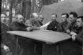 August 20. 1942. Officers of the Leningrad Front listen to news from the front.png